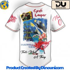 Cyndi Lauper Tour Baseball Jersey