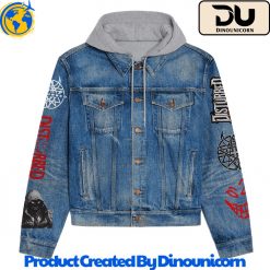 Disturbed Hooded Denim Jacket