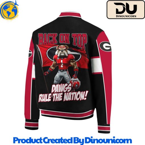 Georgia Bulldogs Football NCAA Back On Top Baseball Jacket