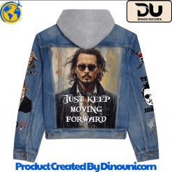 Johnny Depp Hooded Denim Jacket