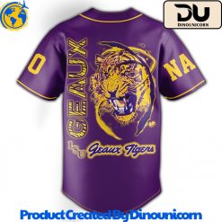 LSU Tigers Football NCAA Baseball Jersey