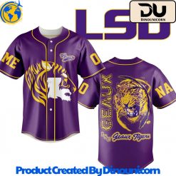 LSU Tigers Football NCAA Baseball Jersey