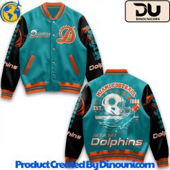 Miami Dolphins NFL Baseball Jacket