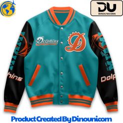 Miami Dolphins NFL Baseball Jacket