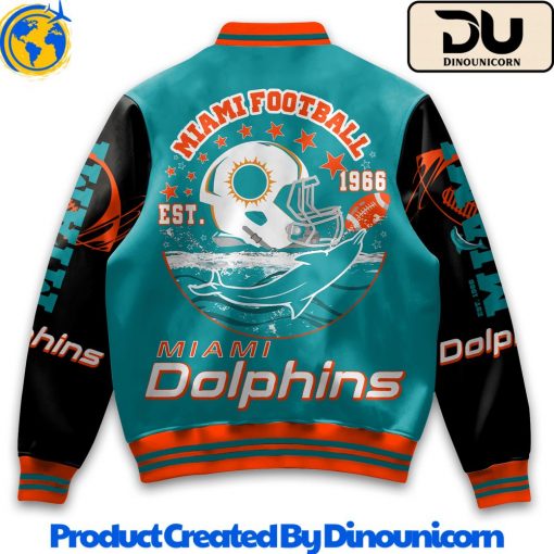 Miami Dolphins NFL Baseball Jacket