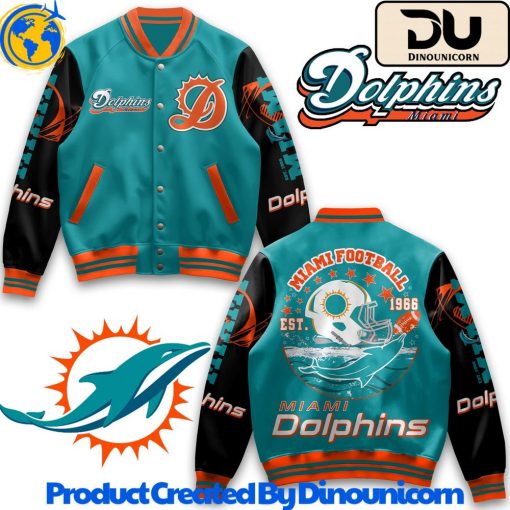 Miami Dolphins NFL Baseball Jacket