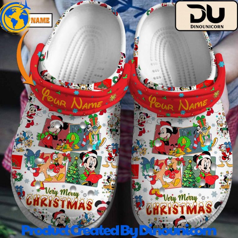 Mickey Merry Christmas Crocs