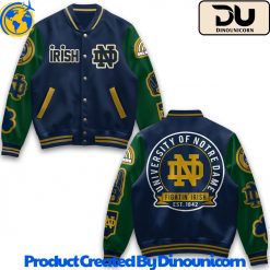 Notre Dame Fighting Irish Football NCAA Baseball Jacket