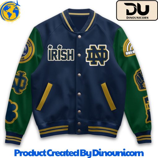 Notre Dame Fighting Irish Football NCAA Baseball Jacket