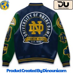 Notre Dame Fighting Irish Football NCAA Baseball Jacket