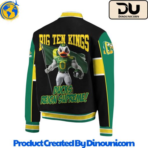 Oregon Ducks Football NCAA Big Ten Kings Baseball Jacket