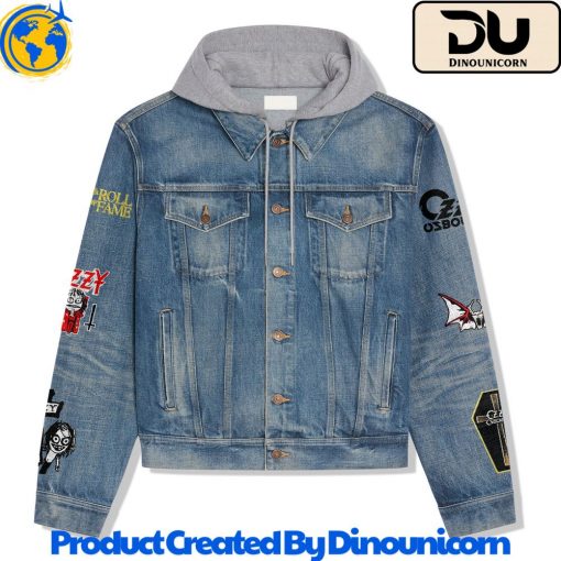 Ozzy Osbourne Hooded Denim Jacket