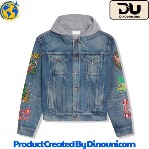 Scooby-Doo Merry Christmas Hooded Denim Jacket