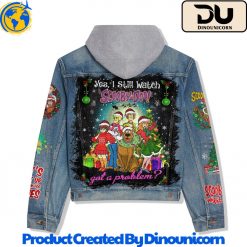 ScoobyDoo Merry Christmas Hooded Denim Jacket