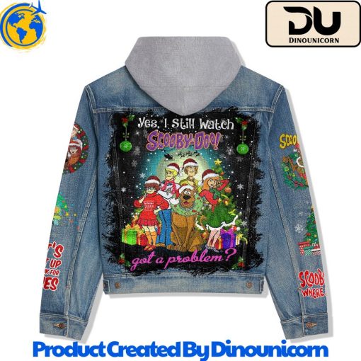 Scooby-Doo Merry Christmas Hooded Denim Jacket