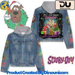 Scooby-Doo Merry Christmas Hooded Denim Jacket