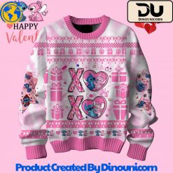 Stitch Happy Valentines Day Sweater