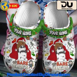 We Bare Bears Merry Christmas Crocs