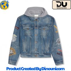 Yellowstone Dutton Ranch Hooded Denim Jacket