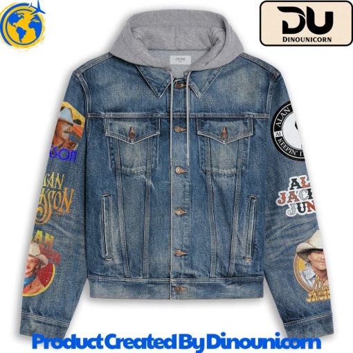 Alan Jackson Hooded Denim Jacket