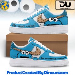 Cookie Monster Air Force 1 Sneaker