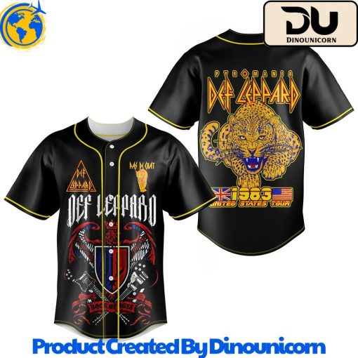 Def Leppard Tour Baseball Jersey