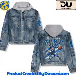 Duke Blue Devils Basketball NCAA Hooded Denim Jacket