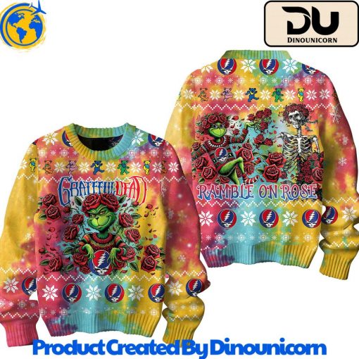 Grateful Dead x The Grinch Ugly Christmas Sweater