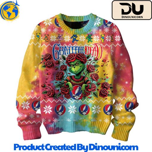 Grateful Dead x The Grinch Ugly Christmas Sweater