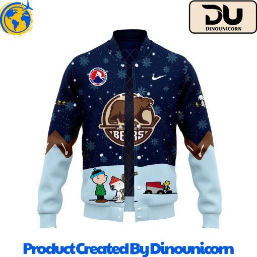 Hershey Bears AHL Peanuts x Snoopy Night Baseball Jacket