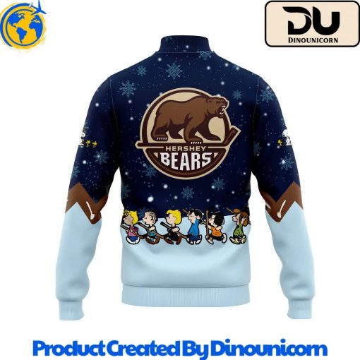 Hershey Bears AHL Peanuts x Snoopy Night Baseball Jacket