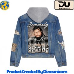 Jelly Roll Hooded Denim Jacket