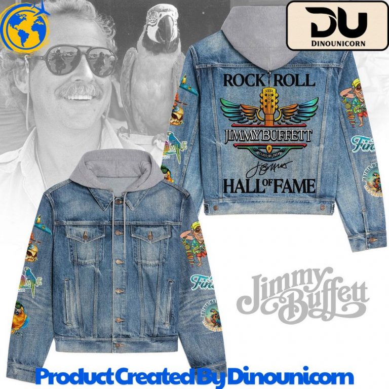 Jimmy Buffett Hooded Denim Jacket