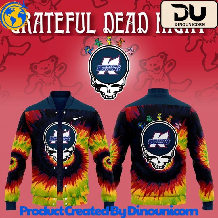 Kalamazoo Wings Grateful Dead Night Baseball Jacket