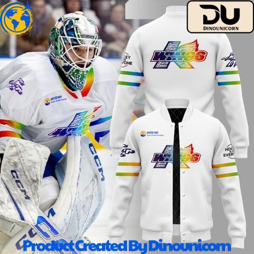 Kalamazoo Wings Uniform Rainbow Ice Baseball Jacket