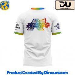 Kalamazoo Wings Uniform Rainbow Ice TShirt