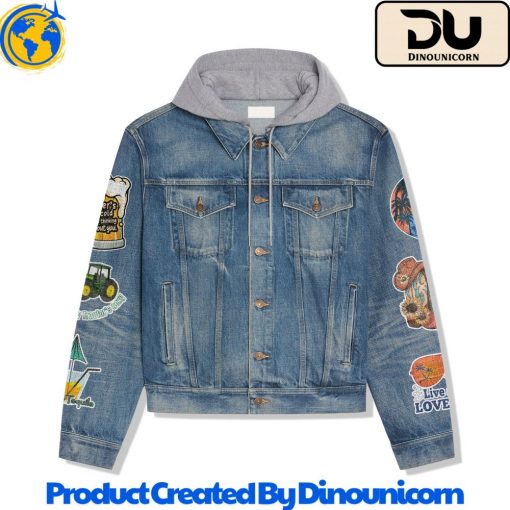 Kenny Chesney Hooded Denim Jacket