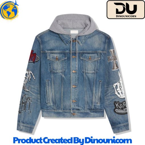 Korn Hooded Denim Jacket