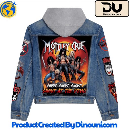 Motley Crue Hooded Denim Jacket