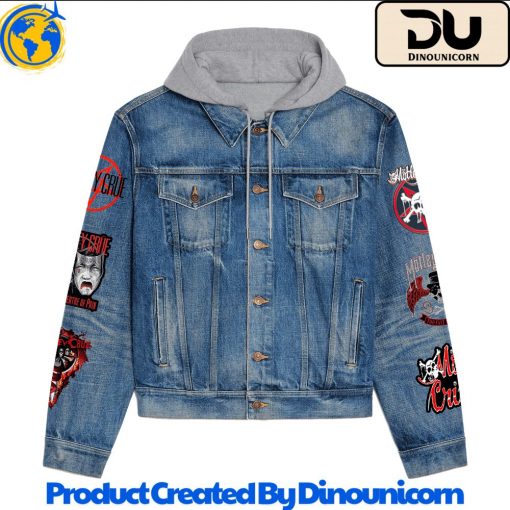 Motley Crue Hooded Denim Jacket