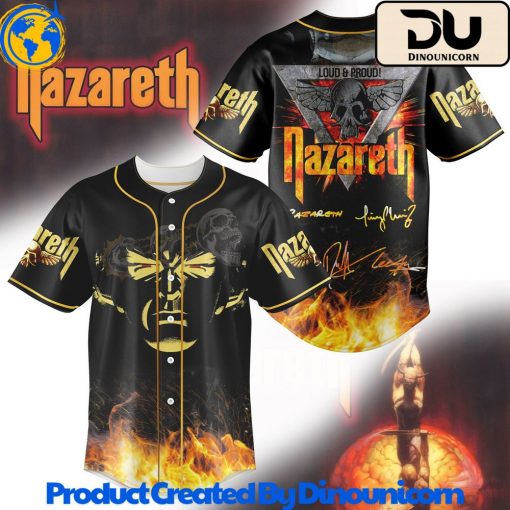 Nazareth Rock Band Baseball Jersey