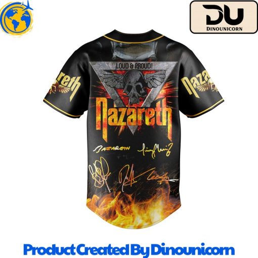 Nazareth Rock Band Baseball Jersey