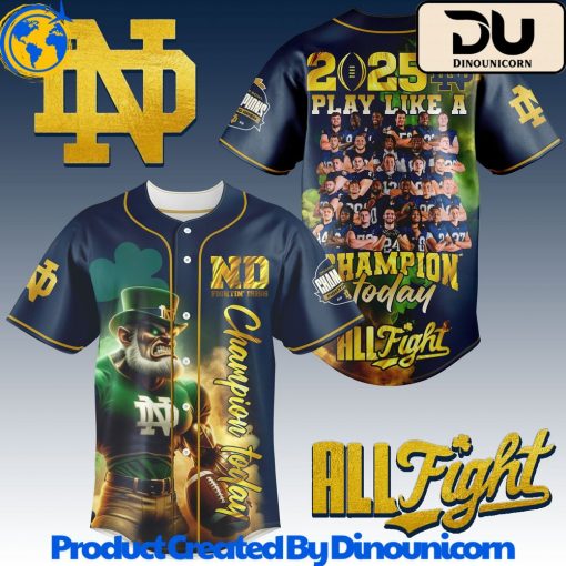 Notre Dame Fighting Irish Football NCAA Baseball Jersey