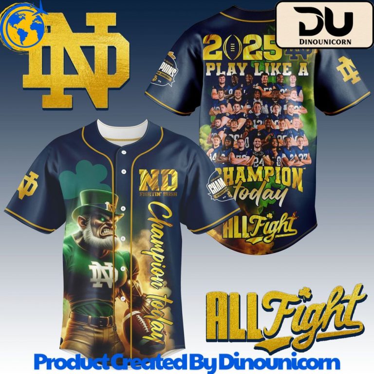 Notre Dame Fighting Irish Football NCAA Baseball Jersey