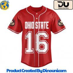 Ohio State Buckeyes Football NCAA Baseball Jersey