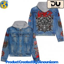 Slayer Band Hooded Denim Jacket