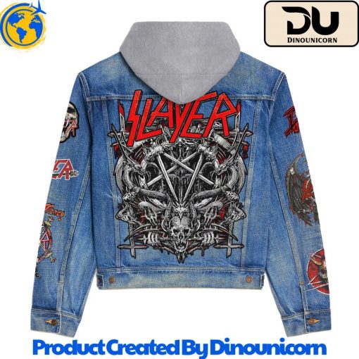 Slayer Band Hooded Denim Jacket