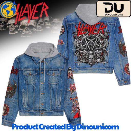 Slayer Band Hooded Denim Jacket