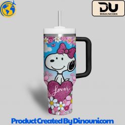 Snoopy Happy Valentines Day Stanley Tumbler Cup