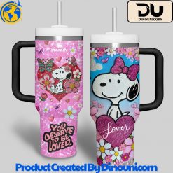 Snoopy Happy Valentines Day Stanley Tumbler Cup